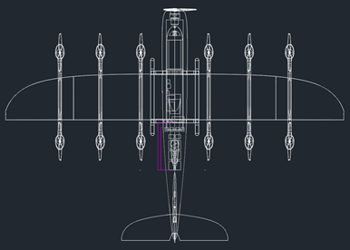 Aircraft CAD view